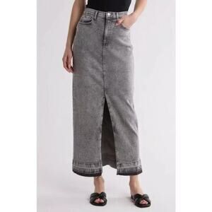 NWT Kensie Jeans The High Rise Let Down Hem Skirt Vintage Lux Sz 4/27 90s style